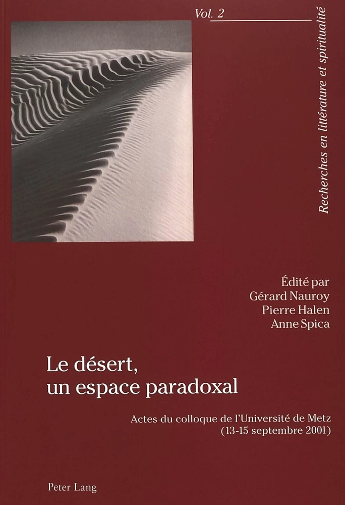 Titre: Le désert, un espace paradoxal