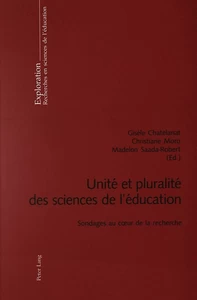 Titre: Unité et pluralité des sciences de l’éducation