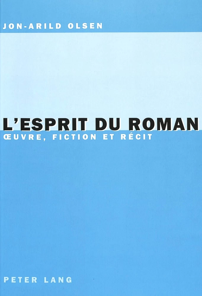 Title: L’esprit du roman