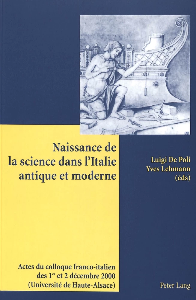 Titre: Naissance de la science dans l’Italie antique et moderne