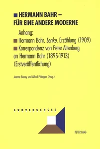 Title: Hermann Bahr – Für eine andere Moderne
