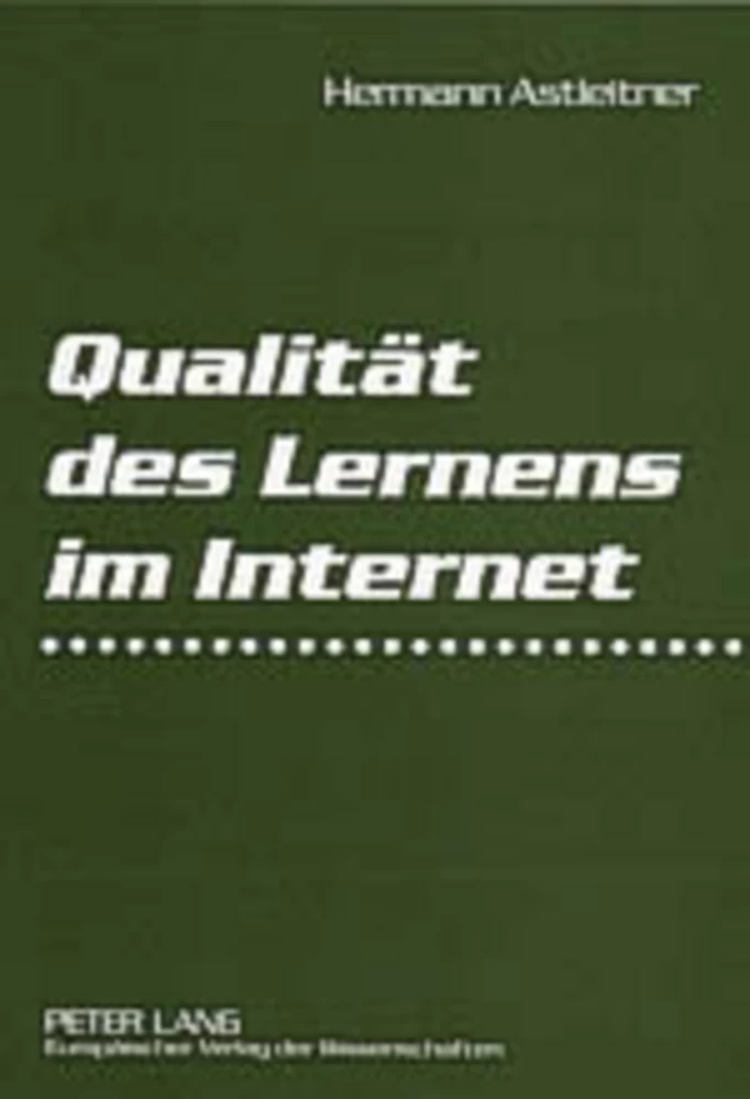 Titel: Qualität des Lernens im Internet