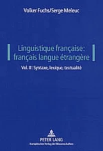 Title: Linguistique française: français langue étrangère