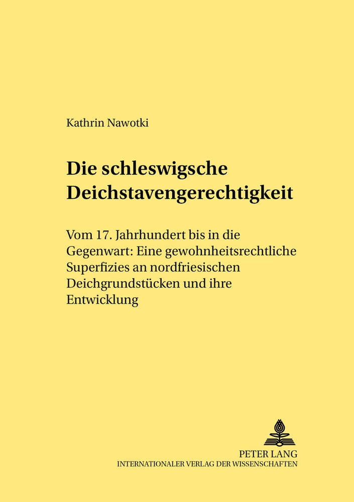 Title: Die schleswigsche Deichstavengerechtigkeit