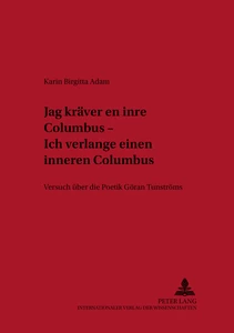 Titel: «Jag kräver en inre Columbus» – Ich verlange einen inneren Columbus