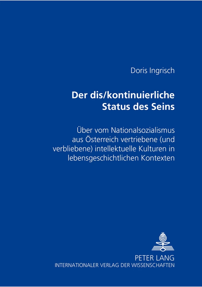 Titel: «Der dis/kontinuierliche Status des Seins»