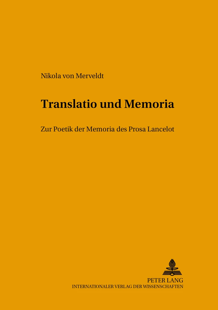 Titel: Translatio und Memoria