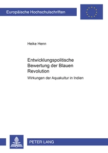 Title: Entwicklungspolitische Bewertung der «Blauen Revolution»