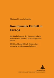 Titel: Kommunaler Einfluß in Europa