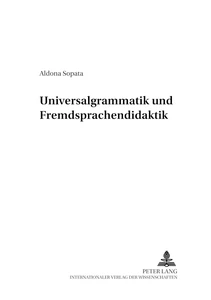 Title: Universalgrammatik und Fremdsprachendidaktik