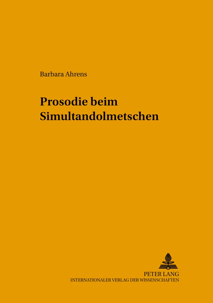 Titel: Prosodie beim Simultandolmetschen