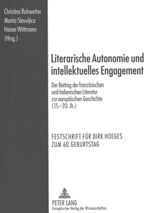Titel: Literarische Autonomie und intellektuelles Engagement