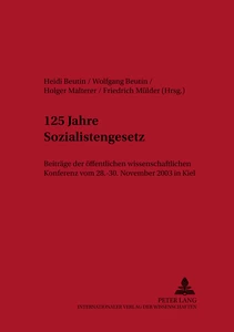 Title: 125 Jahre Sozialistengesetz