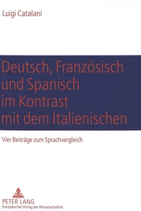 Title: Deutsch, Französisch und Spanisch im Kontrast mit dem Italienischen