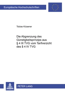 Title: Die Abgrenzung des Günstigkeitsprinzips aus § 4 III TVG vom Tarifverzicht des § 4 IV TVG