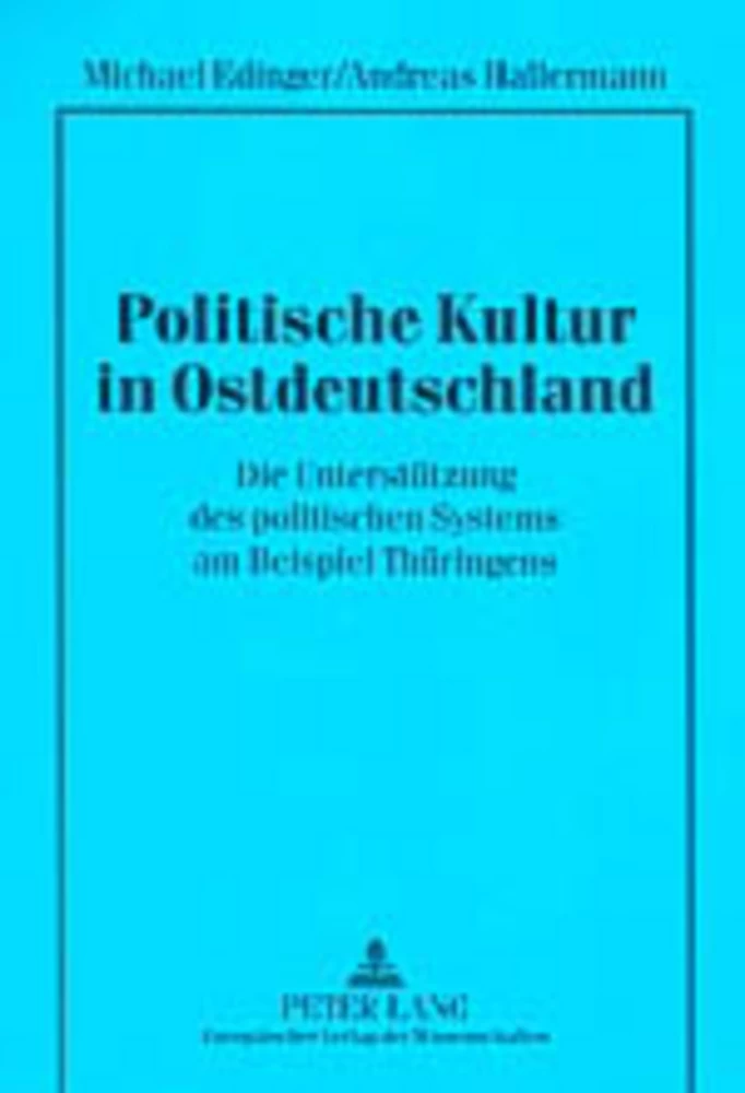 Title: Politische Kultur in Ostdeutschland