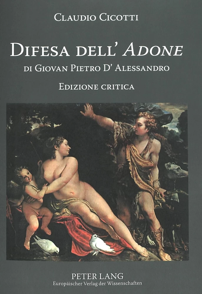Title: Difesa dell’ «Adone» di Giovan Pietro D’Alessandro