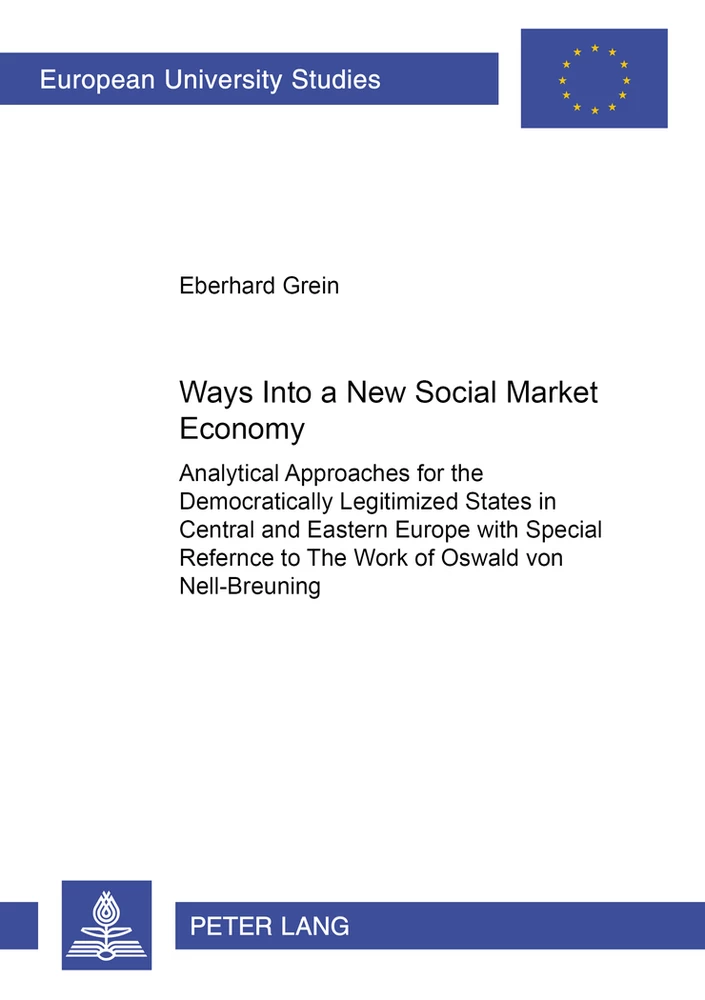 Title: Ways into a new «Social Market Economy»