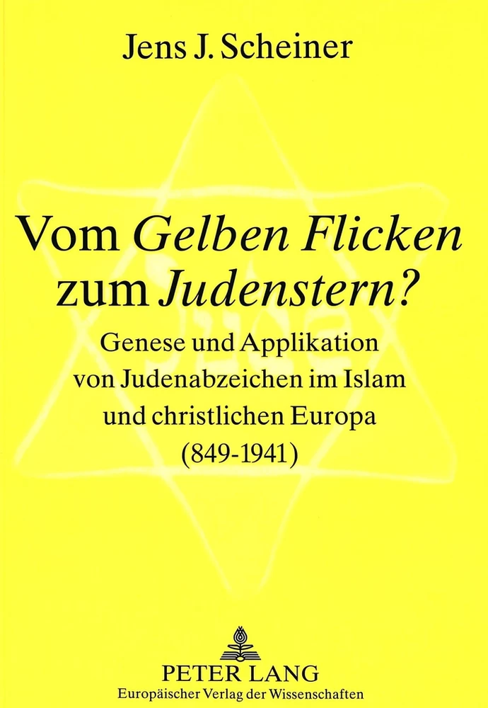 Titel: Vom «Gelben Flicken» zum «Judenstern»?