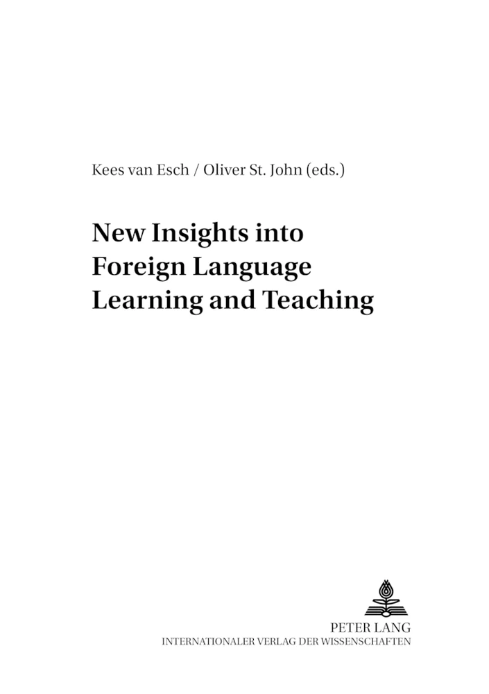 Title: New Insights into Foreign Language Learning and Teaching