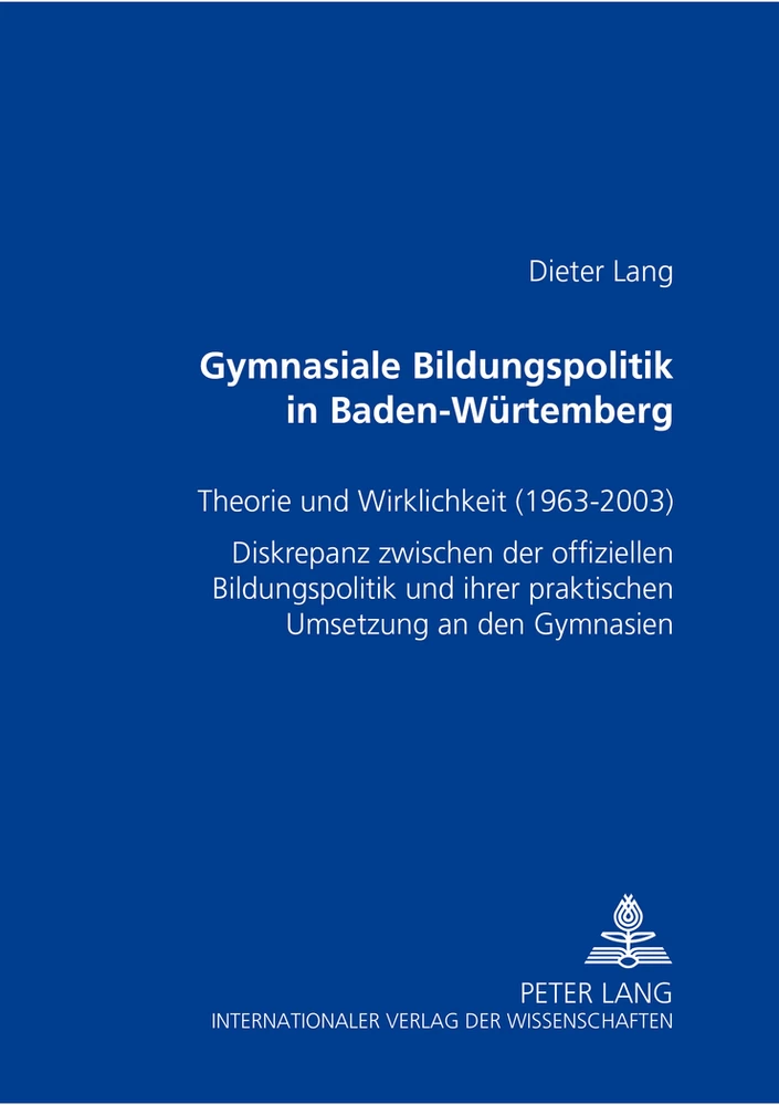 Titel: Gymnasiale Bildungspolitik in Baden-Württemberg