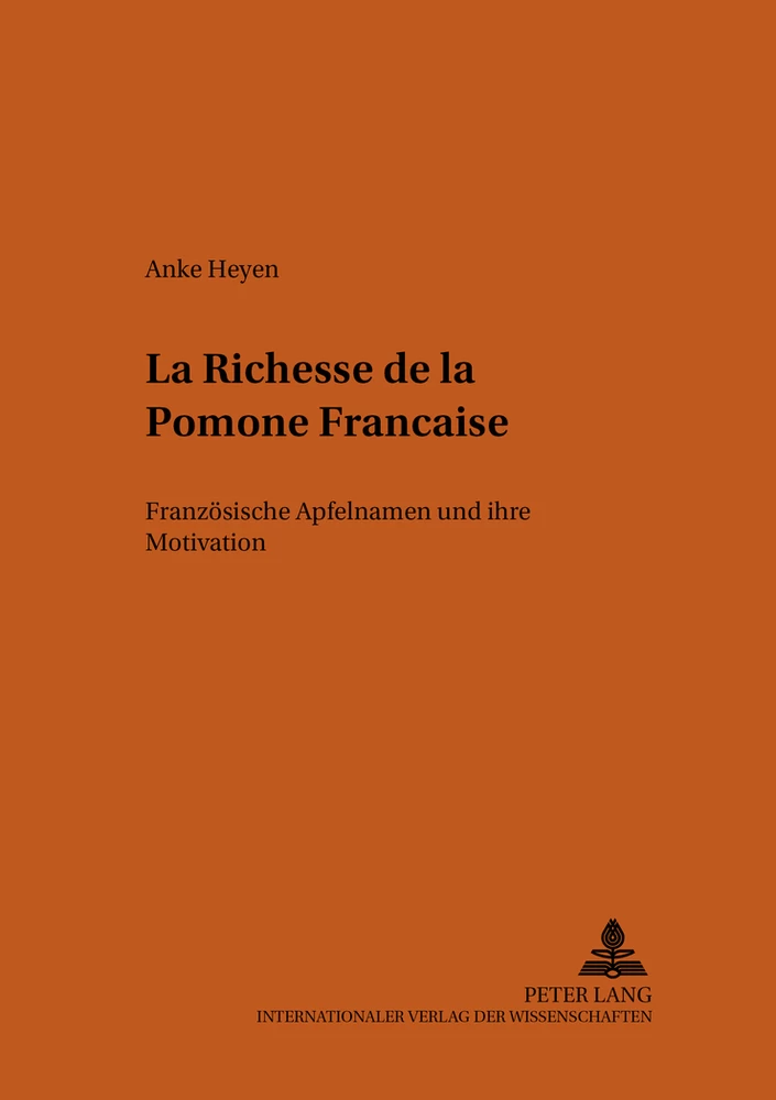 Titel: «La Richesse de la Pomone Française»