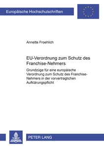 Title: EU-Verordnung zum Schutz des Franchise-Nehmers