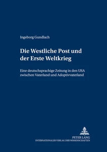 Title: Die «Westliche Post»und der Erste Weltkrieg