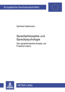Titel: Sprachphilosophie und Sprachpsychologie