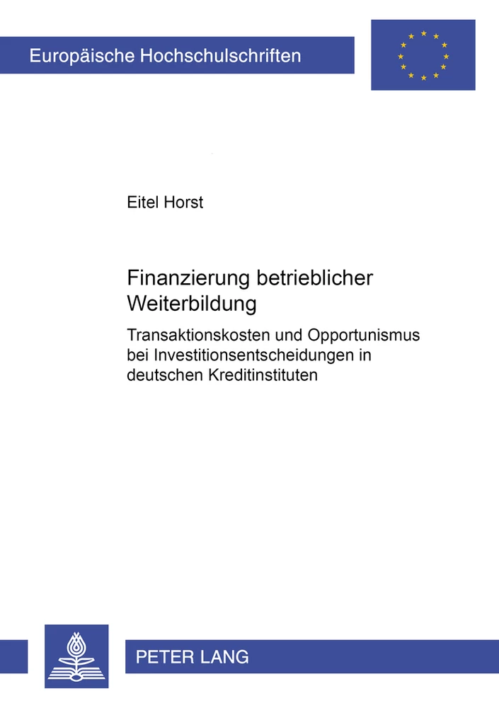 Title: Finanzierung betrieblicher Weiterbildung