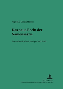 Title: Das neue Recht der Namensaktie