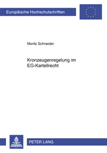 Title: Kronzeugenregelung im EG-Kartellrecht