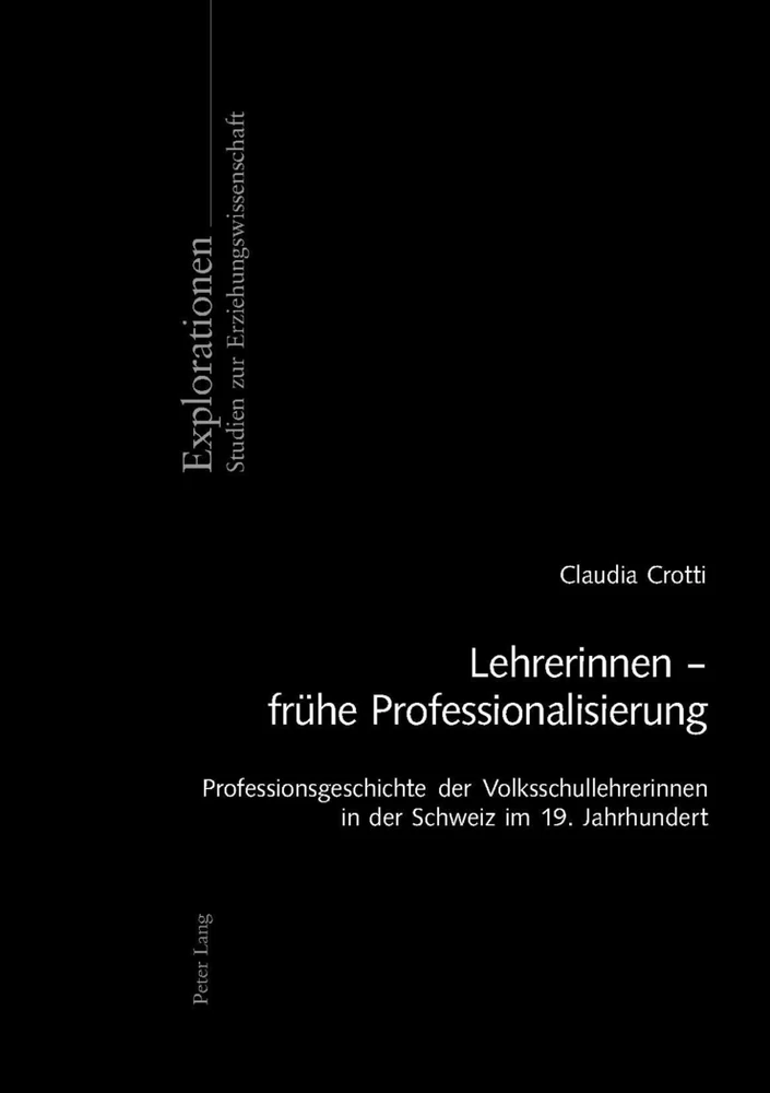 Title: Lehrerinnen – frühe Professionalisierung