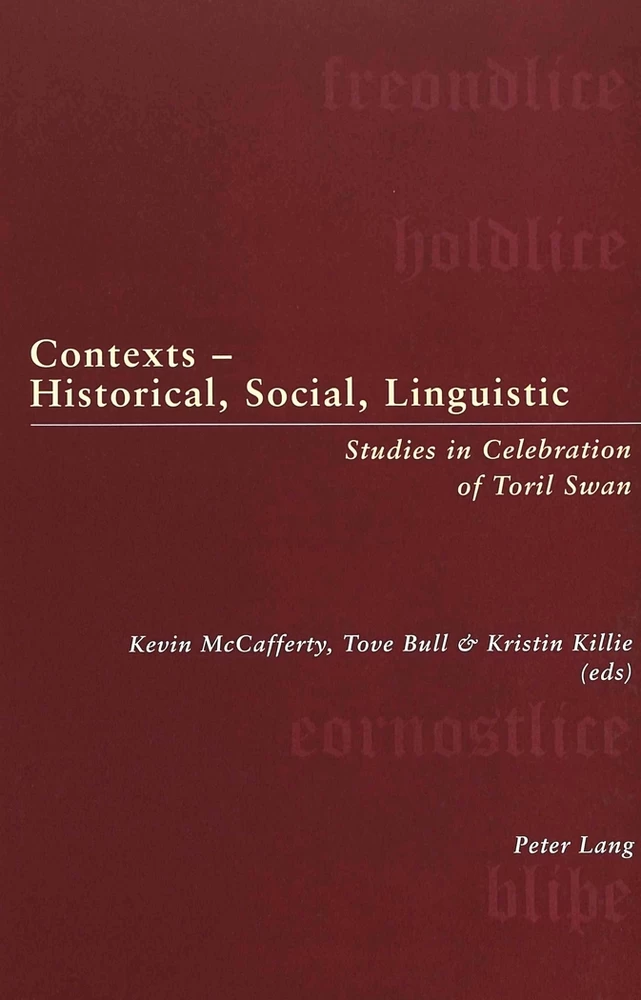 Title: Contexts – Historical, Social, Linguistic