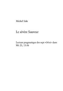 Title: Le sévère Sauveur