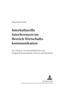 Title: Interkulturelle Interferenzen im Bereich Wirtschaftskommunikation
