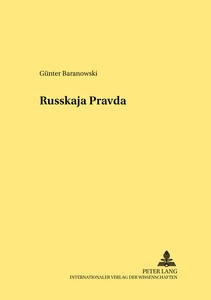 Titel: Die «Russkaja Pravda» – ein mittelalterliches Rechtsdenkmal