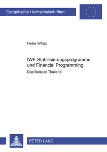 Title: IWF-Stabilisierungsprogramme und Financial Programming