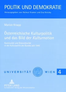 Title: Österreichische Kulturpolitik und das Bild der «Kulturnation»