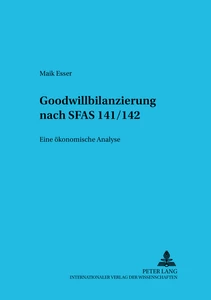 Title: Goodwillbilanzierung nach SFAS 141/142