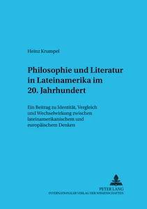Title: Philosophie und Literatur in Lateinamerika- – 20. Jahrhundert –