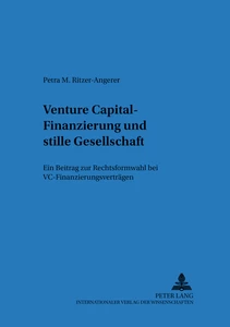Title: Venture Capital-Finanzierung und stille Gesellschaft