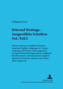 Title: Selected Writings – Ausgewählte Schriften Vol./Teil 2