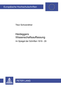 Title: Heideggers Wissenschaftsauffassung