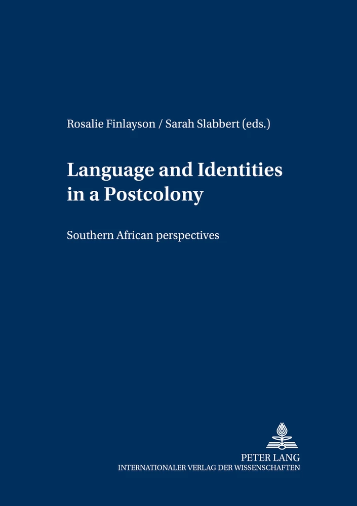 Title: Language and Identities in a Postcolony