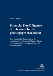 Title: Financial Due Diligence durch Wirtschaftsprüfungsgesellschaften