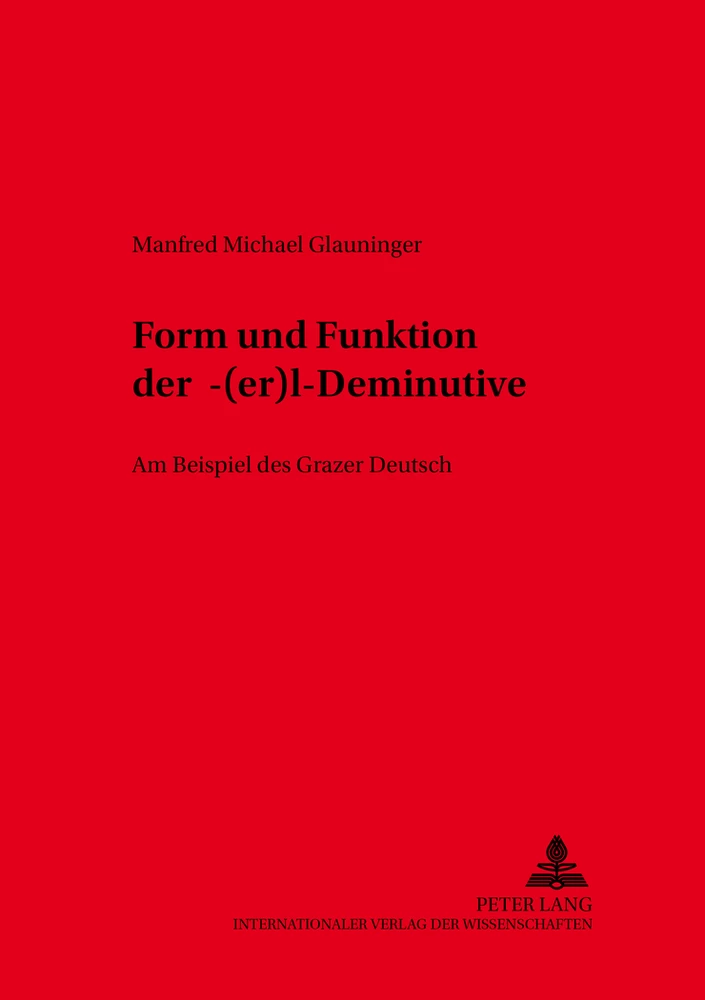 Titel: Form und Funktion der -«(er)l»-Deminutive