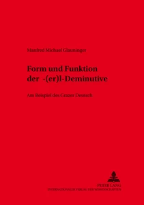 Titel: Form und Funktion der -«(er)l»-Deminutive