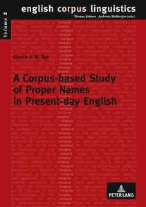 Title: A Corpus-based Study of Proper Names in Present-day English