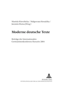 Title: Moderne deutsche Texte